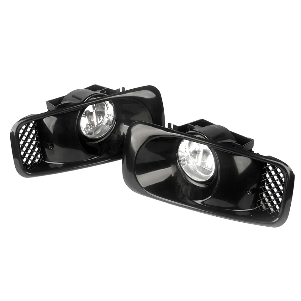 Smoke Tinted Fog Lights Kit With Wiring & Switch - For 1999-2000 Honda Civic (Pair, Halogen)