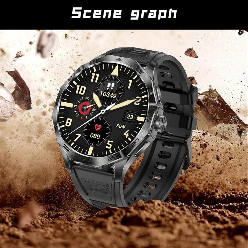 DA03 Smart Watch Men 1.85 Inch HD Bluetooth Call AI Voice Heart Monitor Sports Fitness Tracker 710mAh Outdoor Smartwatch 3