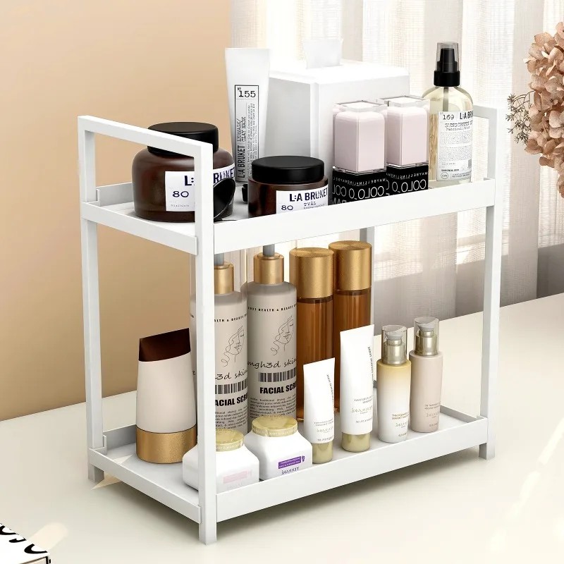 

Cosmetic Organizer Multi-functional Desktop Shelf Bathroom Skincare Organizer Multi-layer Dormitory Goodies