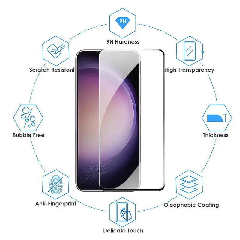 For samsung s24 Glass, s26 s25 s24 ultra Screen Protector For samsung galaxy s23 glass samsung s24 ultra Tempered Glass samsung s23 fe s20 s21 s22 plus Protective Film Galaxy s24 Screen Protector samsung s22 - Image 3