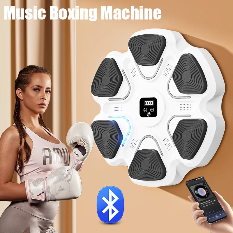 Boxing Punching Bag Bluetooth Music Boxing Machine Wall Target Home Fitness Boxing Trainer Exercise Response Training Agility Reaction Bag