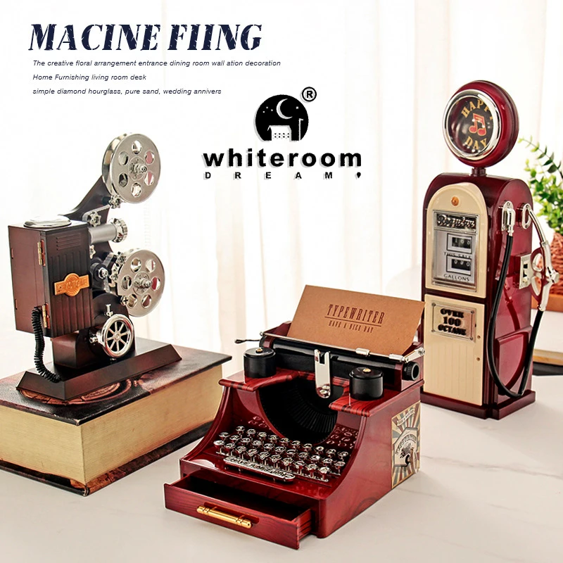 인형 액세서리 피아노 미니 페달 재봉틀 가구 뮤직 박스 빈티지 유럽 빈티지 클래식 홈 인테리어 생일