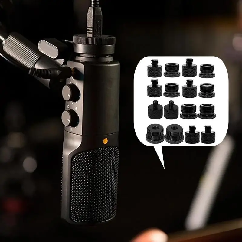 마이크 스레드 어댑터 마이크 커넥터 나사, 스튜디오 홈 야외 이벤트 및 카메라용 고정 나사, 8 개