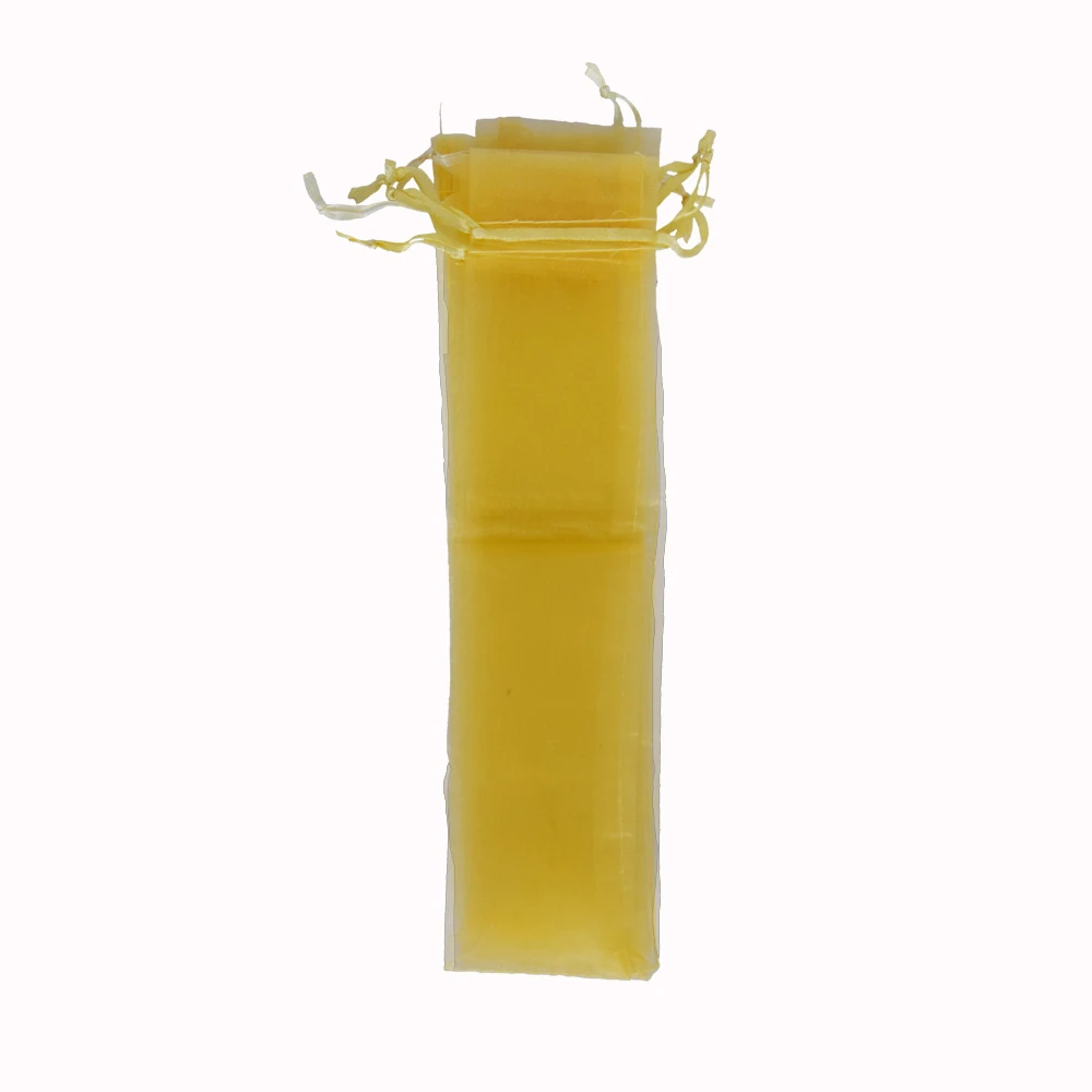 Folding Hand Fan Packaging Bags 14 colors souvenir gift wedding hand fan organza bags 50 pcs per lot