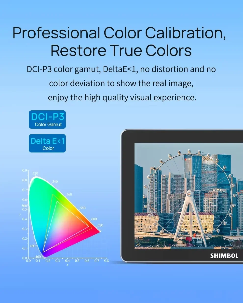 Shimbol Memory 7 Pro Professional Video Recording Monitor 7 Inch Touchscreen 4K HDMI 3D LUT Output 2200Nits for DSLR Cameras