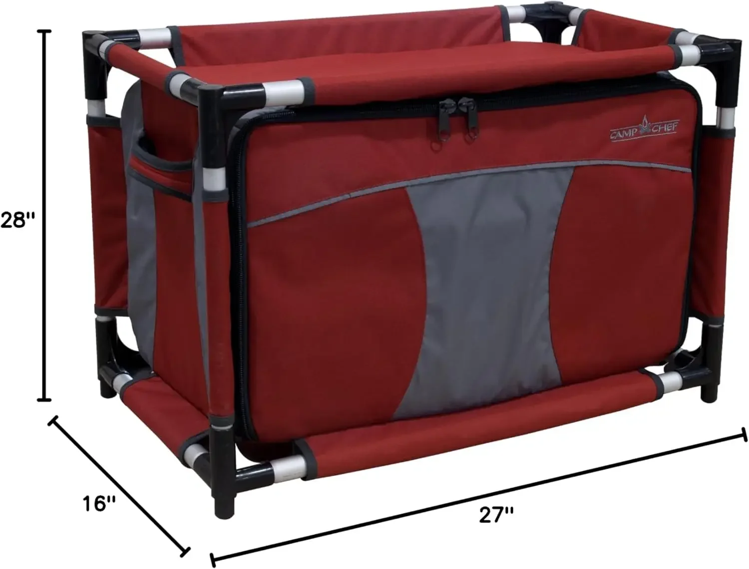 Sherpa Table Organizer Storage for Outdoor Cooking Camping Gear-Aluminum Table Top