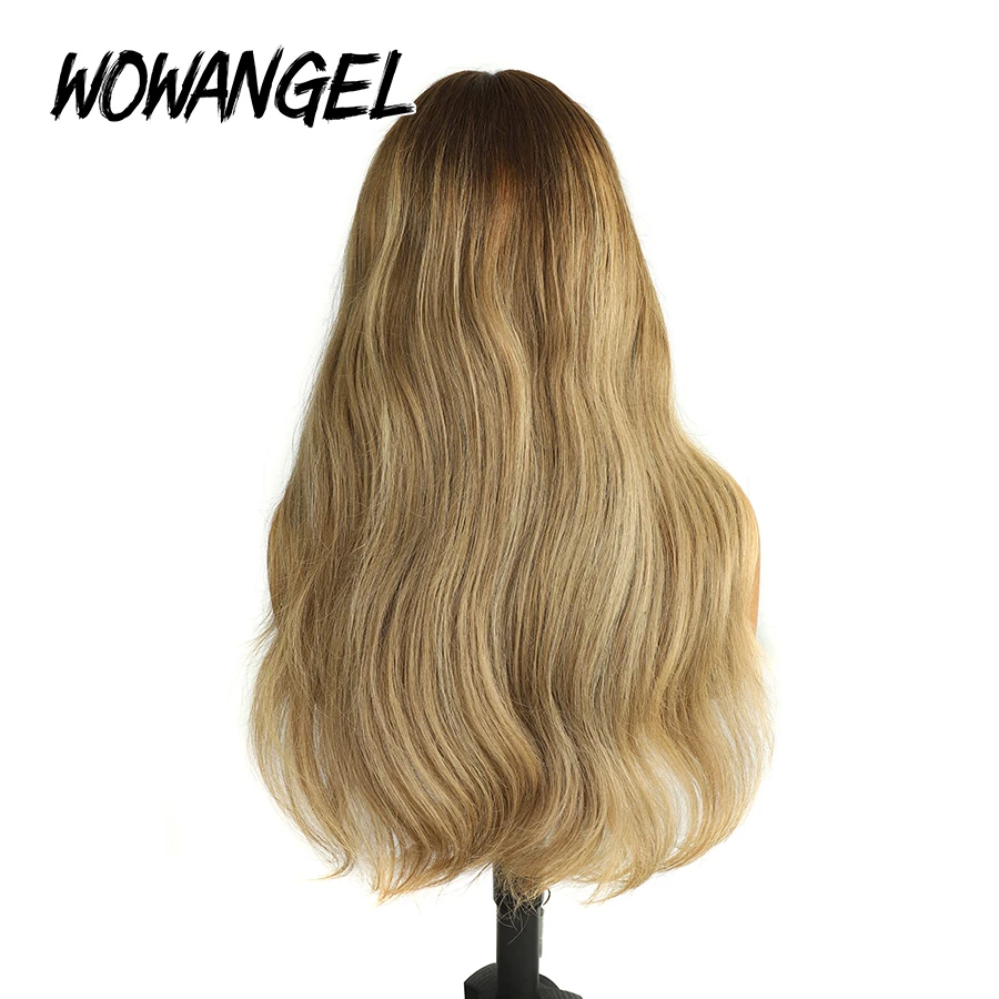 Dark Root Blonde Highlight Wig Raw Human Hair Body Wave 5x5 Closure Wig 13x6 HD Lace Full Frontal Wig Pre Plucked Glueless Wig 5