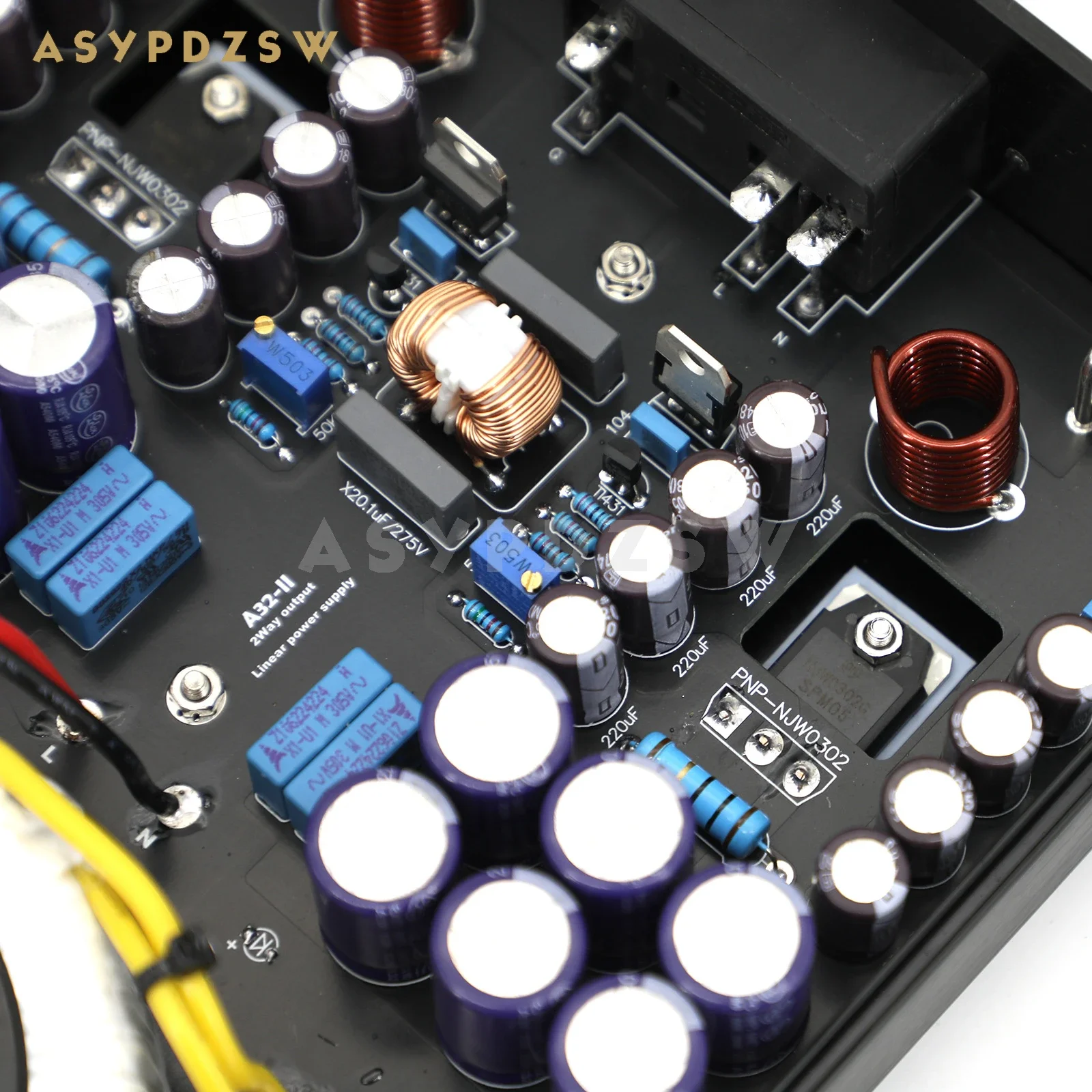 A32-II 50W+50W HIFI Ultra-low noise Linear power supply DC 5V/9V/12V/15V/18V/19V/24V LPS 5