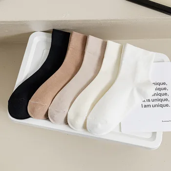 여성용 캐주얼 짧은 크루 양말, 얇은 면 양말, 통기성, 일본 스타일, 하이 퀄리티 용수철, 신상