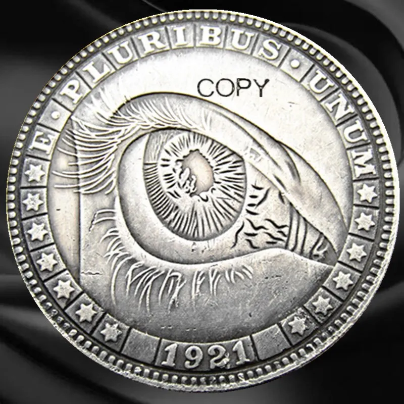 Hb(208)Us Hobo Morgan Dollar Skull Zombie Zcheletro Placcato Argento Copy Coins