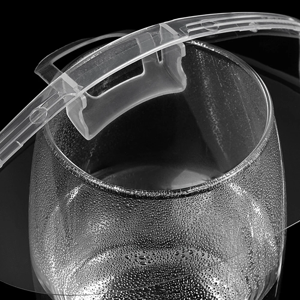 10Pcs Reusable Transparent Anti fog Mask Shield Cover Restaurant School Plastic Anti saliva Mouth Shield Mouth Mask Cover face mask