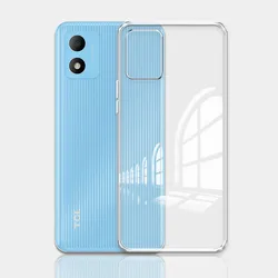 Clear Silicone Soft Shockproof Phone Case Protective Cover for TCL 305i 5164D (Clear)