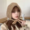 Artificial Fur Winter Hats Hat with Earflaps Hat Russian Winter Caps Fur Hood Hat Women's Bomber Hats Warm Beanies Cap Panama 2