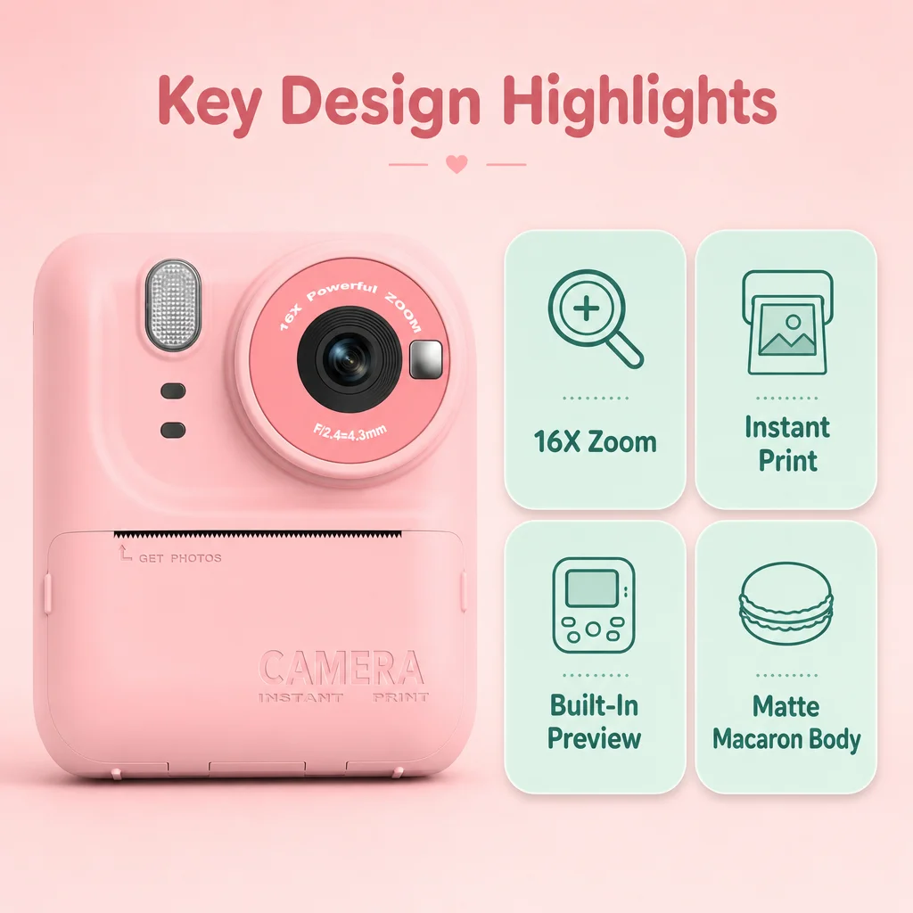 Kids Digital Camera with Stand 2
