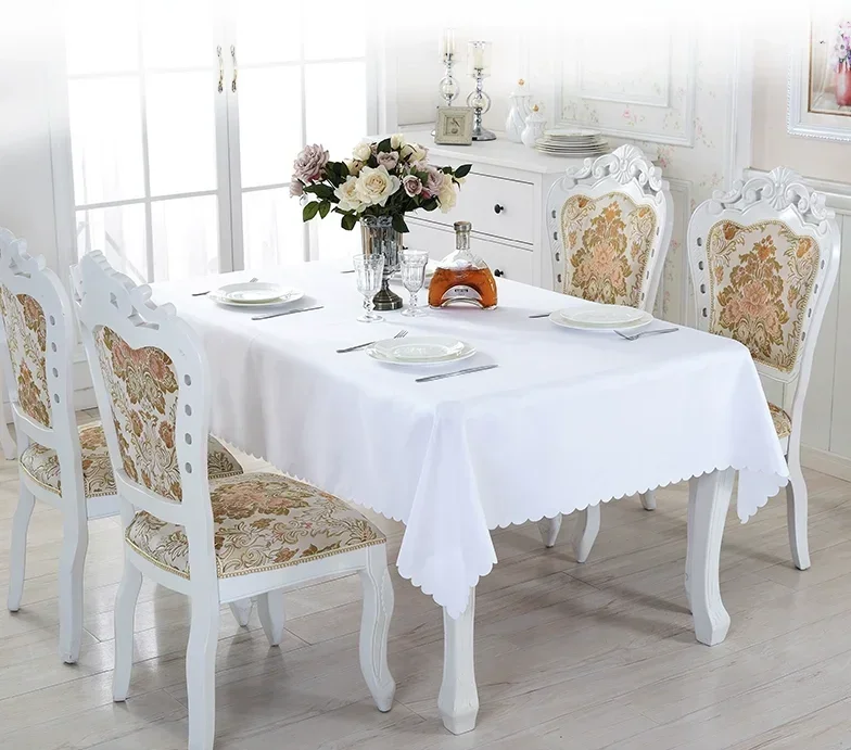

Solid color rectangular conference tablecloth Hotel restaurant hotel round table cloth