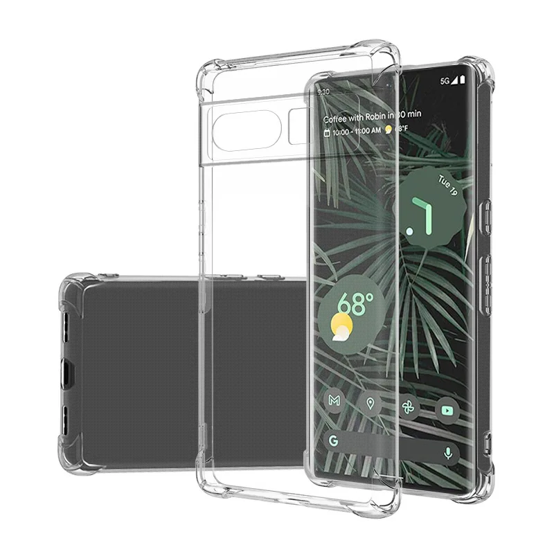 Clear Shockproof Hard Case For Google Pixel 6/6a/7/7a/8/8a/9 Pro XL - Transparent Protective Cover