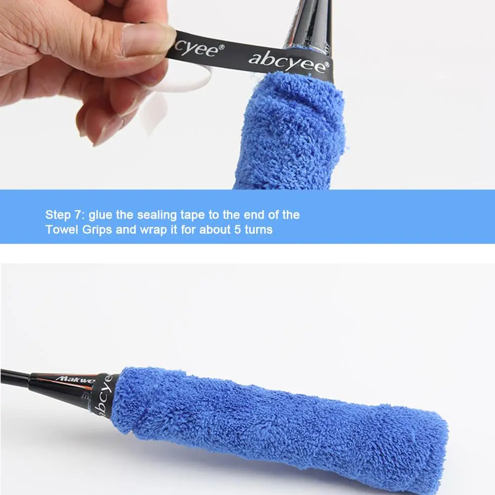 Racket Grips Thickened Badminton Racket Towel Grips Anti-slip Sweat-absorbing Tape For Racket Fishing Rod Slingshots Tennis Towel Grips