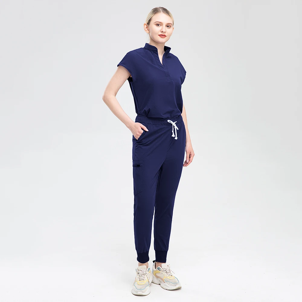 Hospital Clothing Female Scrubs Workwear Elastic Spandex Clinic Suit Breathable Cloth Operating Room Doctor Wear Nursing Uniform medical uniform