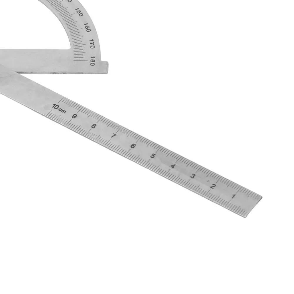 스테인레스 스틸 스테인레스 스틸 각도기 180도 0 8cm 범위 다기능 각도 게이지 측정 도구 목공