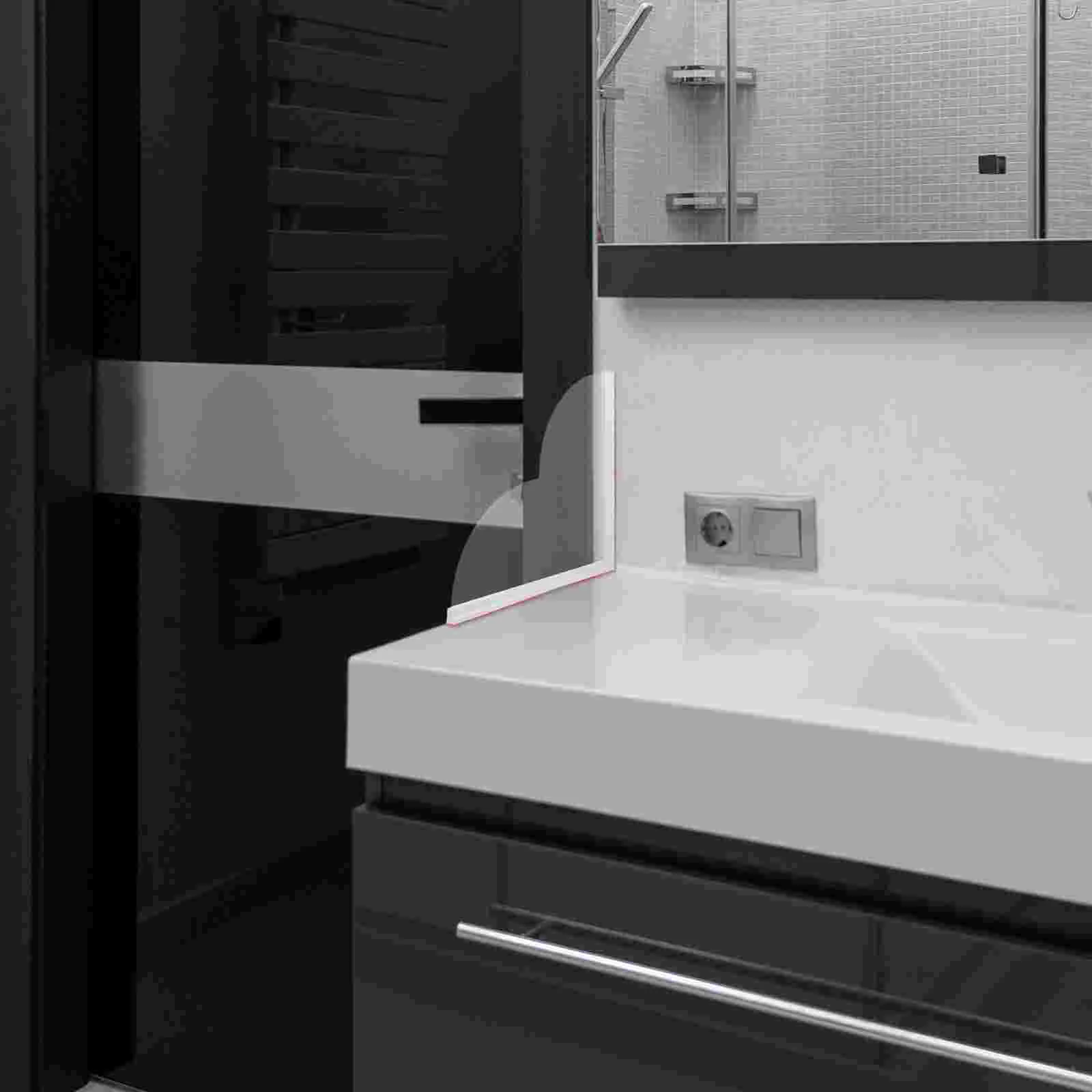 

2 Pcs Bathroom Bathtub Splashing Guard for Shower Corner Edge Household Acrylic Water