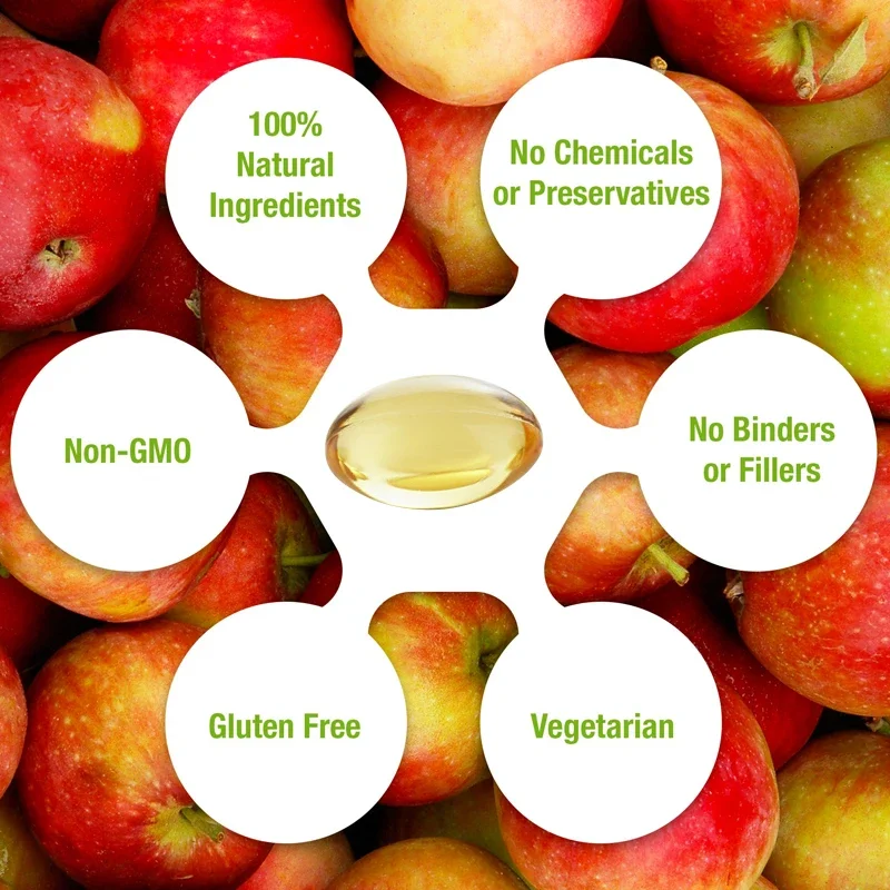 Apple Cider Vinegar 1300 mg with mother Strongest Weight Loss Capsules, Supports Digestion and GI Health