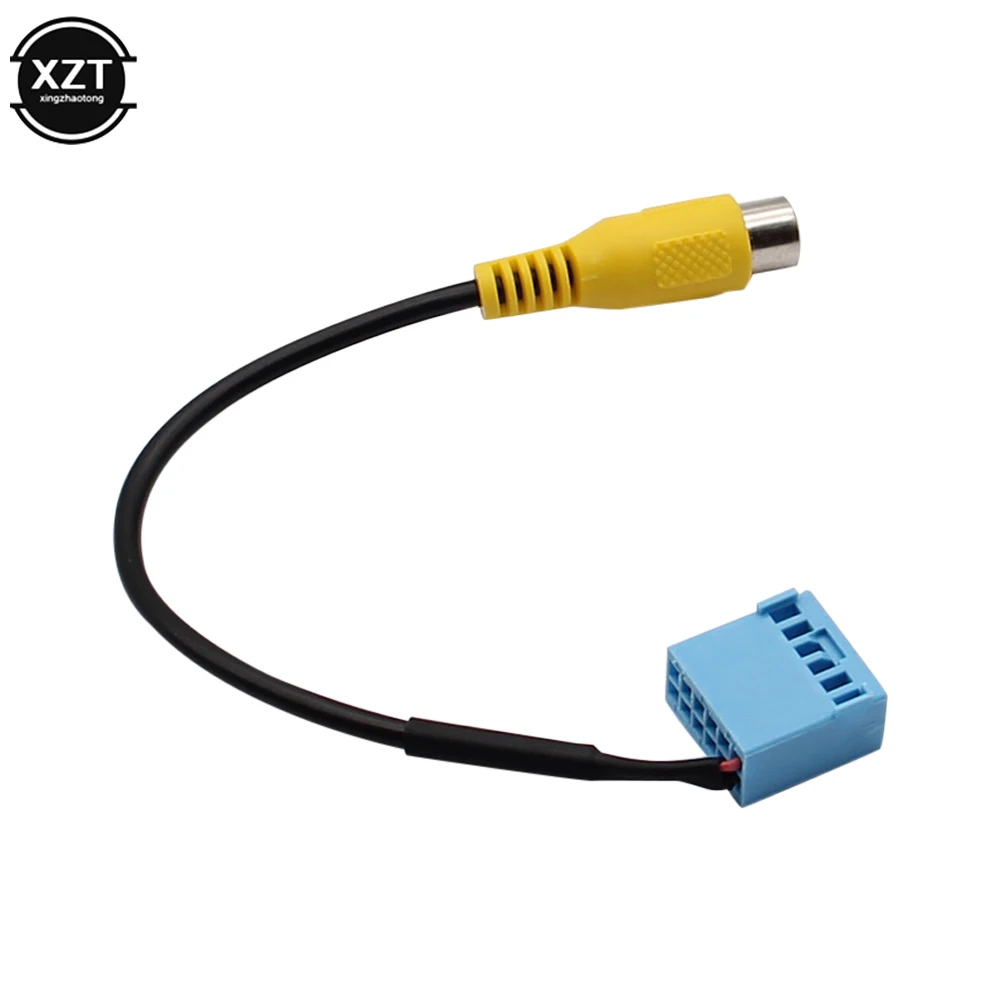 Car Rear View Camera Adapter Cable Video Connector For Skoda Volkswagen Passat B6 PQ MIB RCA Line