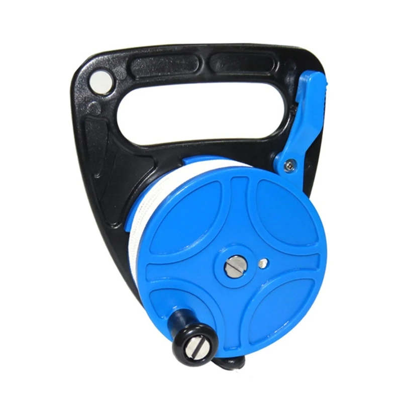 

Scuba Diving Reel Spool Finger Line Retractable Reels With Handle Stopper for Snorkeling Underwater Water Sports Gear D5QD
