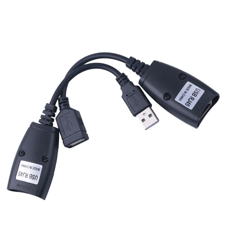 USB 2.0 RJ45 Extension Extender Adapter Using CAT5/CAT5E/6 RJ45 Lan
