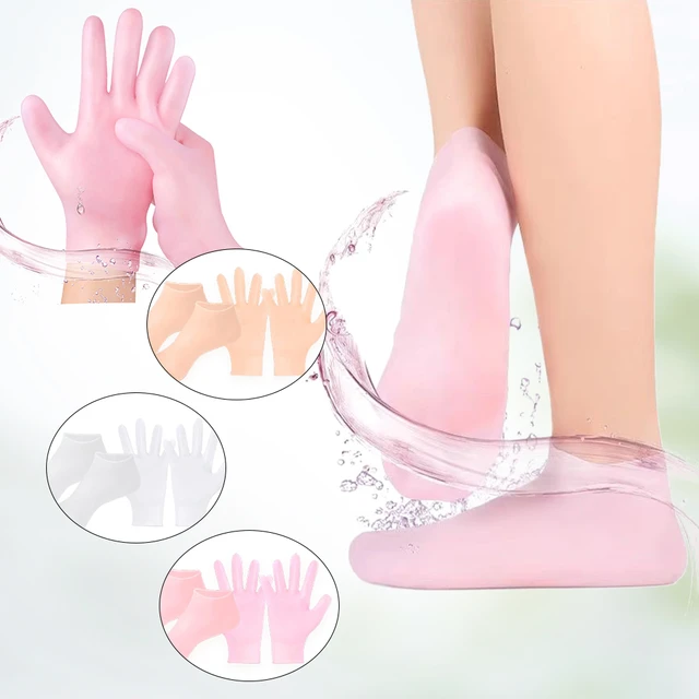 Silicone Exfoliating Socks & Gloves Anti Slip Foot & Hand Spa Mask