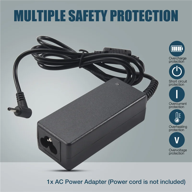 AED5-Power Charger AC Adapter 19V 40W For SAMSUNG NP900X3C