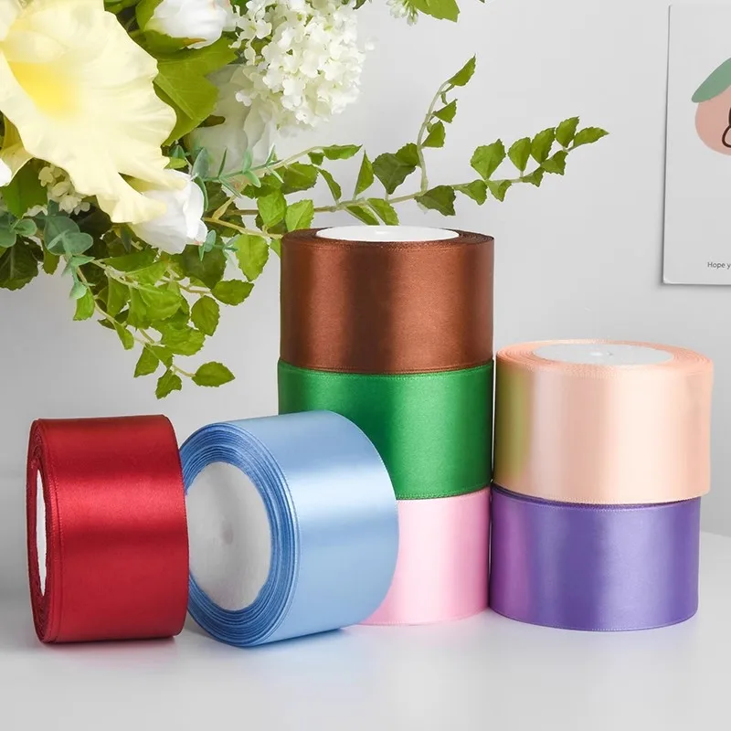 Satin Ribbons 22 Meters/Roll 15-50mm Christmas Halloween Party Gift Wrapping