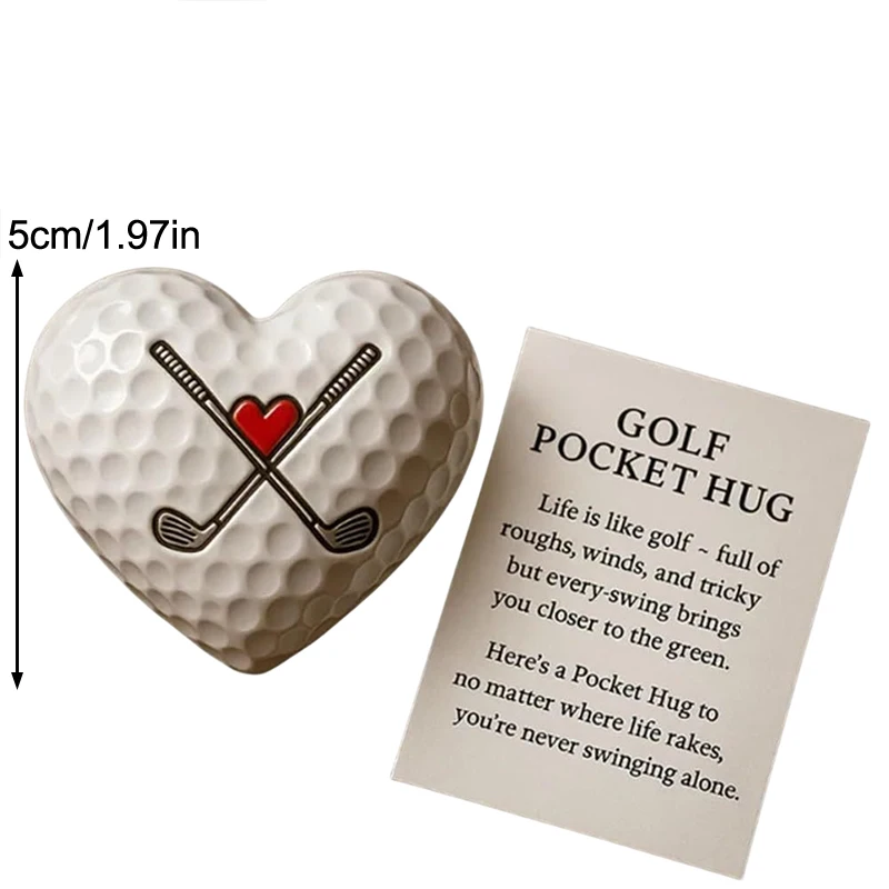 Golf Pocket Hug, Inspirational Golf Gift With Encouraging Message Card, Small Gift For Golf Lovers, Thoughtful Golf Present