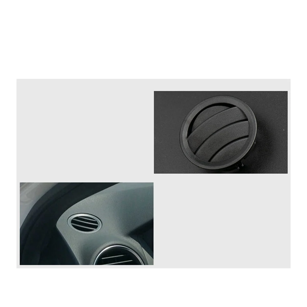 2X Car Dashboard Left Side A/C Air Conditioner Air Vent Outlet Grille Cover for Mercedes Benz C-Class W204 2007-2010