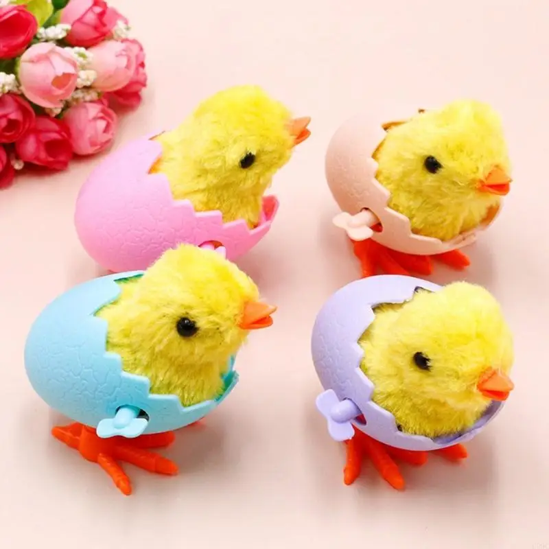 G99C Vintage Baby Chick Pecking Wind up Toy Cartoon Creative Vintage Wind up Toy