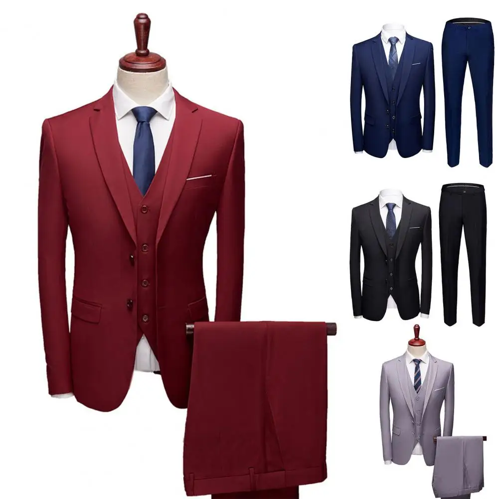Terrific Suit Separates Long Sleeve Plus Size Slim Fit Formal Suit Separates  Buttons Business Suit for Banquet