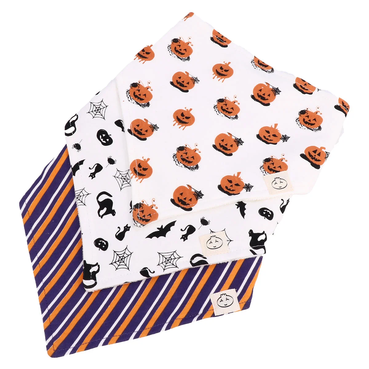 

3 Pcs Halloween Baby Saliva Towel Bib Muslin Cloth for Stylish Unisex Bibs Drooling Multipurpose