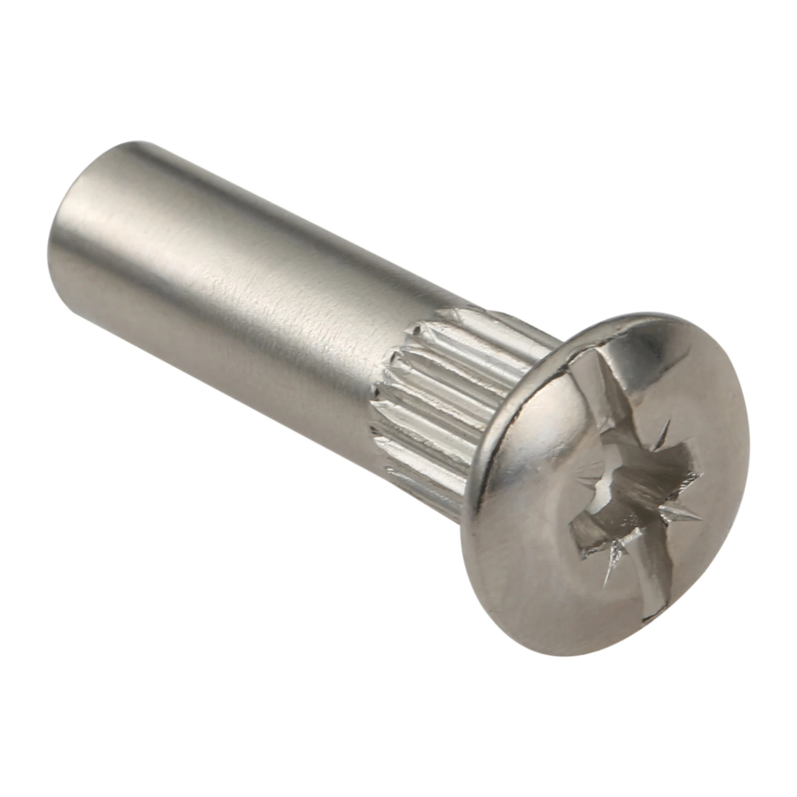 10Pcs Cabinet Wardrobe Butt Screws Snap Splint Nut Cross Tap Stud 5/8mm for Kitchen Furniture Cabinet Assembly Connectors Rivet