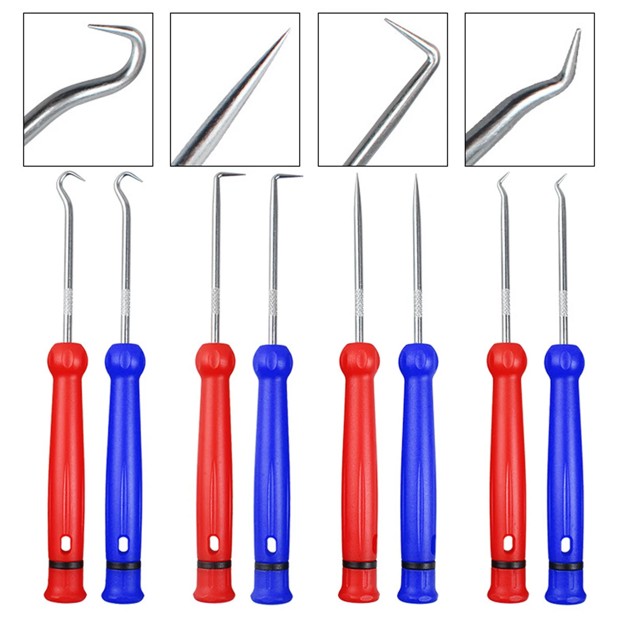 Car Auto Vehicle Oil Seal Screwdrivers Set 4/6pcs O-Ring Seal Gasket Puller Remover Pick Hooks Tools 180mm 255mm Sealing Tool