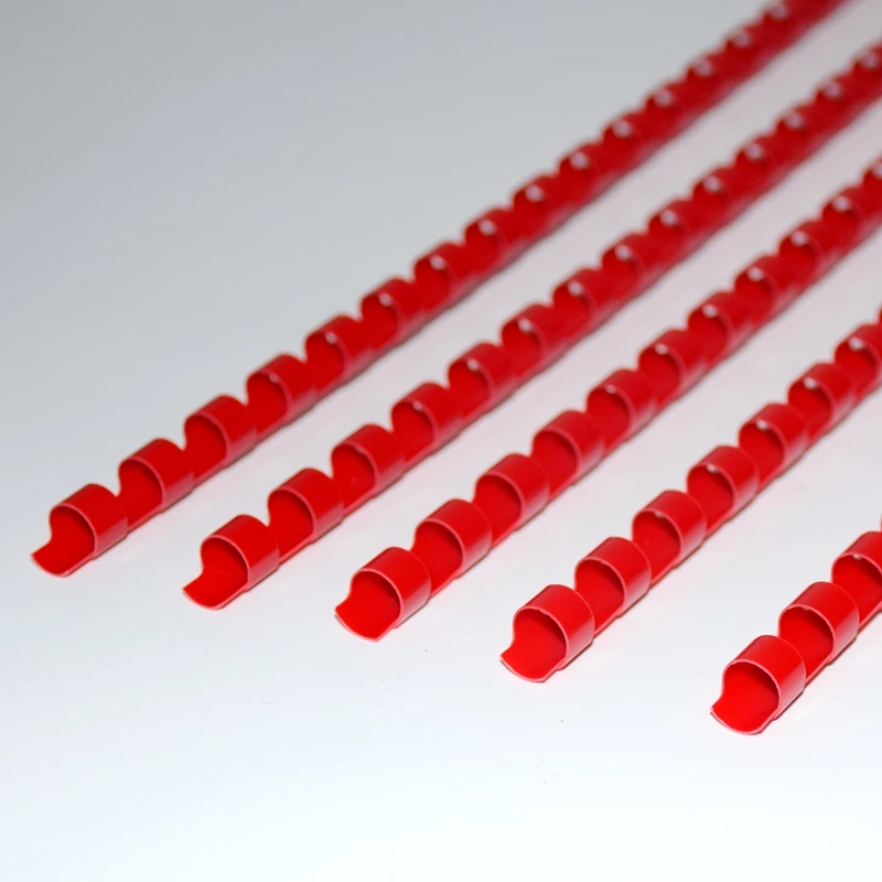 50/100PCS/BOX ReadStar Red PVC binding aprons 21 Loops 6-51mm A4 binding aprons comb rings Plastic combs