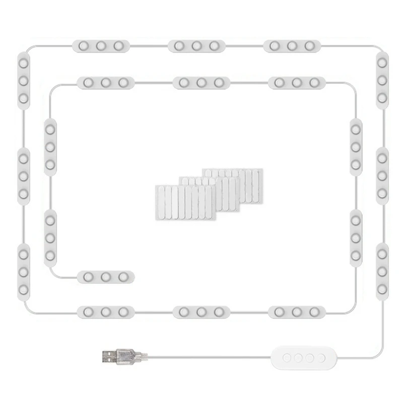 

Фонари для зеркала, фонари для макияжа, 20 х3 светодиода USB 5 В, 3 цвета, зеркальные фонари в комплект не входят