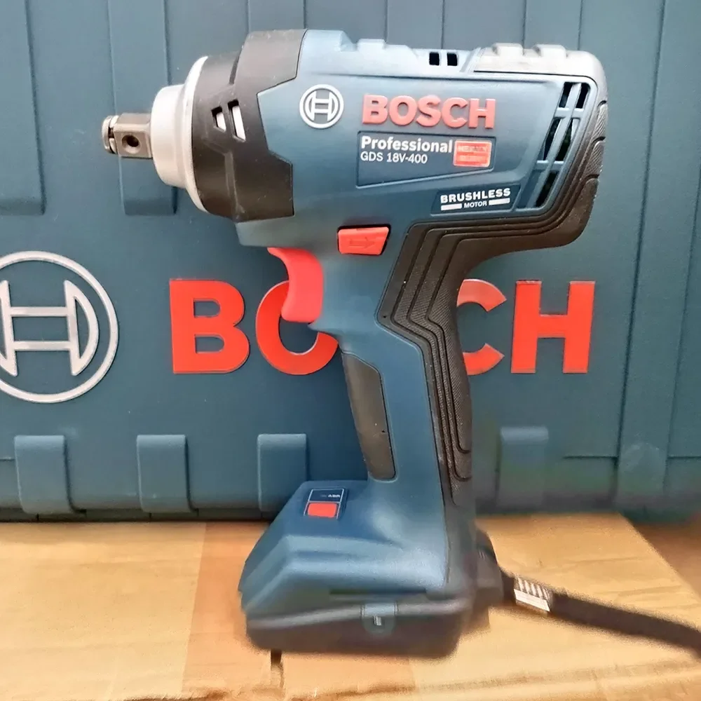

Беспроводной электрогайковерт Bosch GDS 18V-400, 1/2 нм, квадратный патрон дюйма, профессиональный электроинструмент Bosch 18 в, Новинка