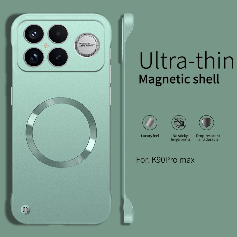 Enhanced Borderless Metallic Paint Magnetic Phone Case - Thin, Magsafe-Compatible