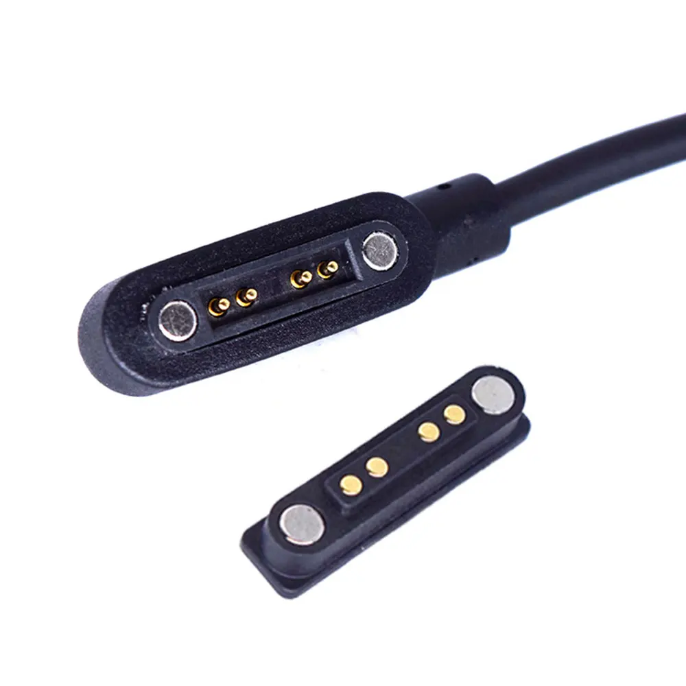 Yuxi 1 Stück magnetisches USB-Lade datenkabel Stecker Buchse Pogo Pin Stecker Stroma schluss/4-polige Magnete Kontakt pad Leiterplatte buchse – Detail 5