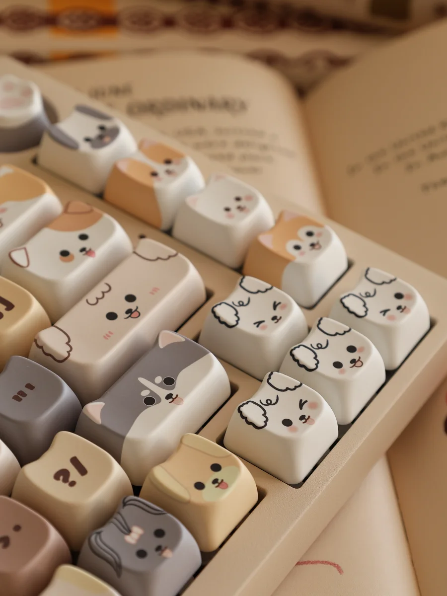 Custom Cute Cat Head Keyboard Cap, MAO