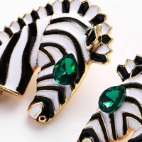 Modern Zebras Silhouettes Earrings for Female Fashion Enthusiasts Party Jewelry A0KD 2