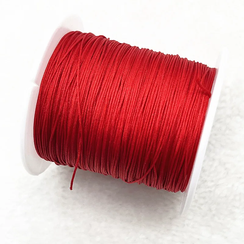 1 Roll About 30m 1mm Nylon Cord Diy Jewelry String Thread For Bracelet &  Necklace Making