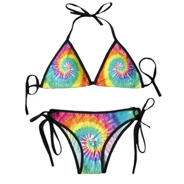 New Fashion 3D Printing Swimsuit Women Sexy Two Pieces Low Waist Halter Bathing Suits Beach Bikini Surprise Gift Sex  Bikini