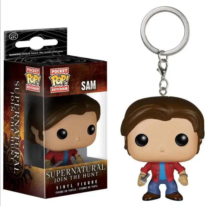 thumbnail image 1 of FUNKO Supernatural 2021 Nuevo personaje Castiel con Wing Sam LLAVERO Juguete Figura de vinilo Colección Llavero de bolsillo Juguetes, 1 of 5