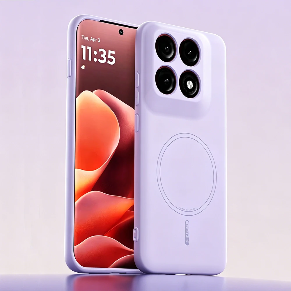 Magnetic Wireless Liquid Silicone Case with Microfiber Lining