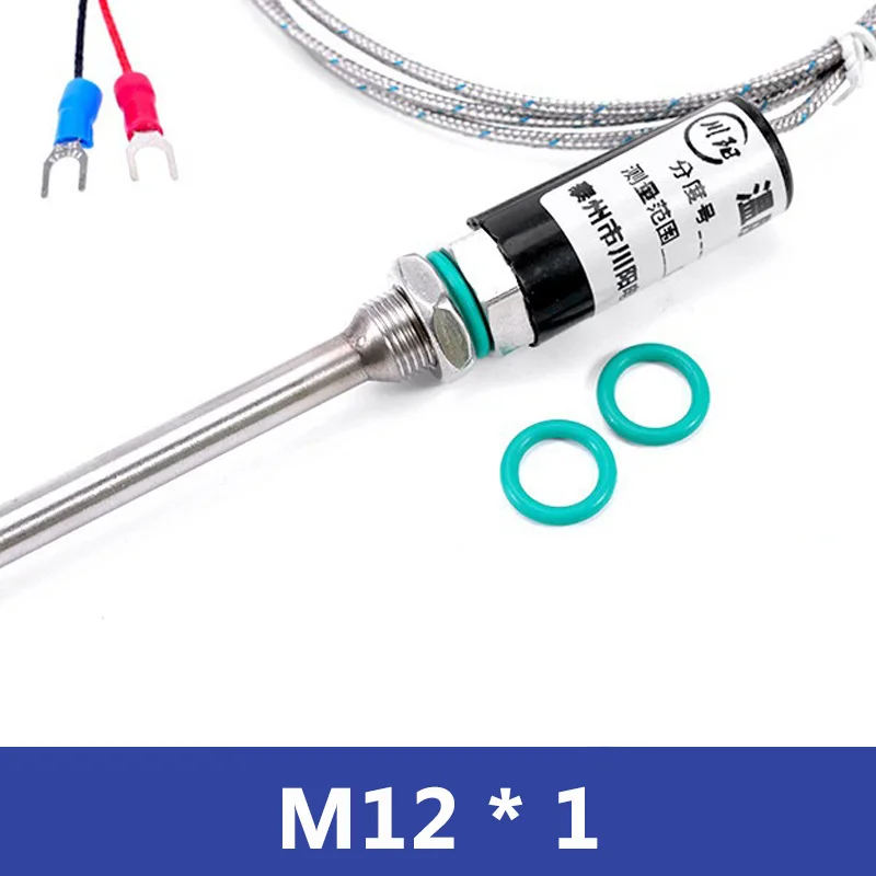 K 타입 열전대 온도 로드 PT100 센서, 백금 열 저항, 방수 M12 오븐 온도 제어